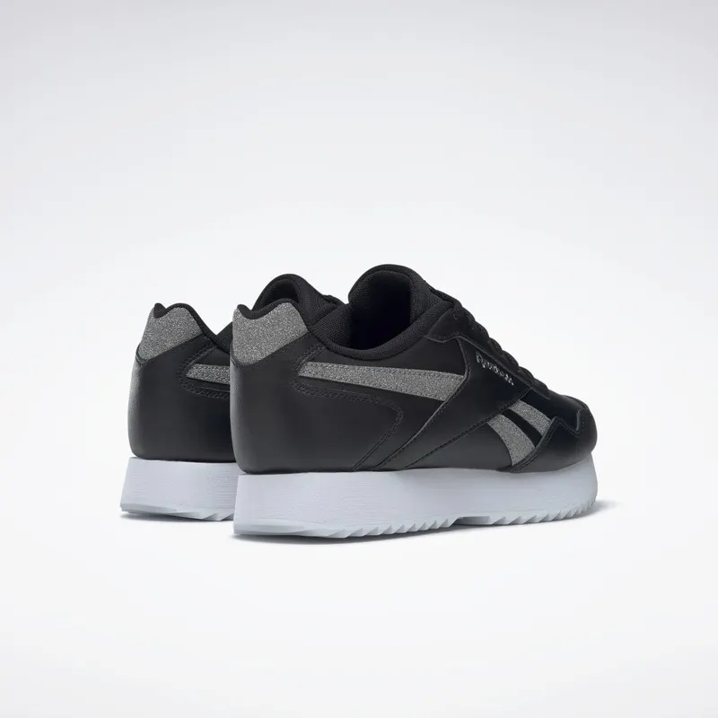 Reebok Royal Glide Ripple Double Schoenen Black White / Cloud White / Dark Silver