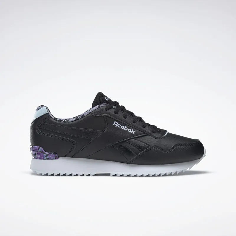 Reebok Royal Glide Ripple Clip Schoenen Core Black / Cloud White / Lucid Lilac