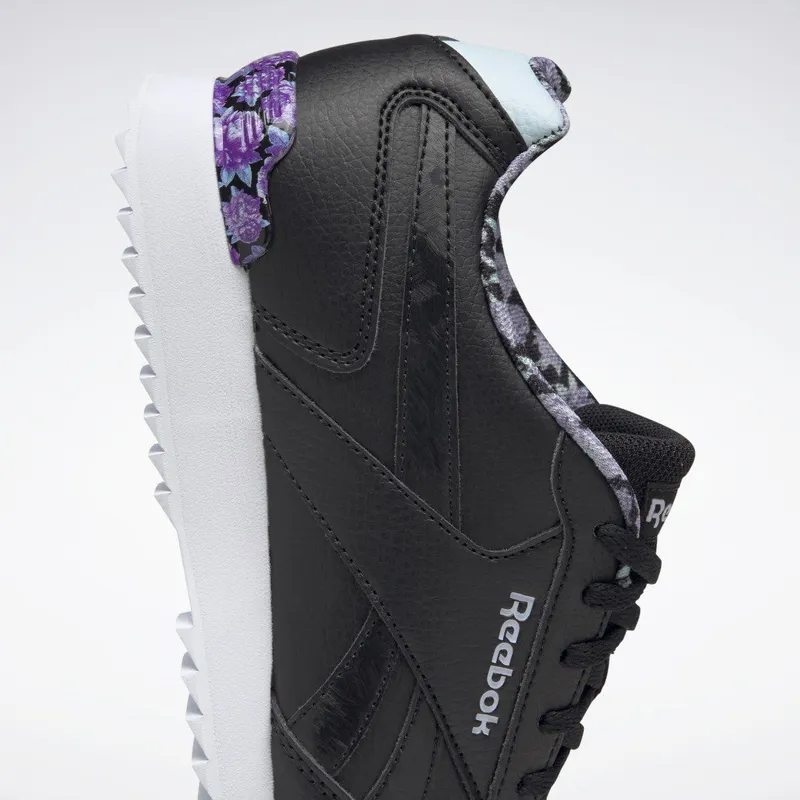 Reebok Royal Glide Ripple Clip Schoenen Core Black / Cloud White / Lucid Lilac