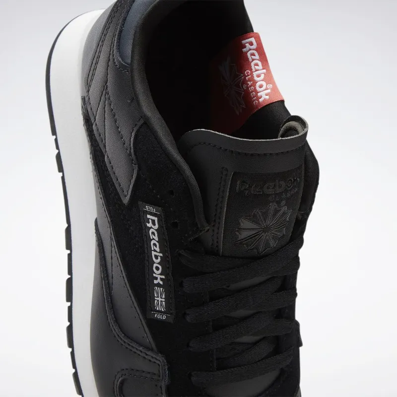 Reebok Classic Leather Schoenen Core Black / Cold Grey 6 / Cloud White