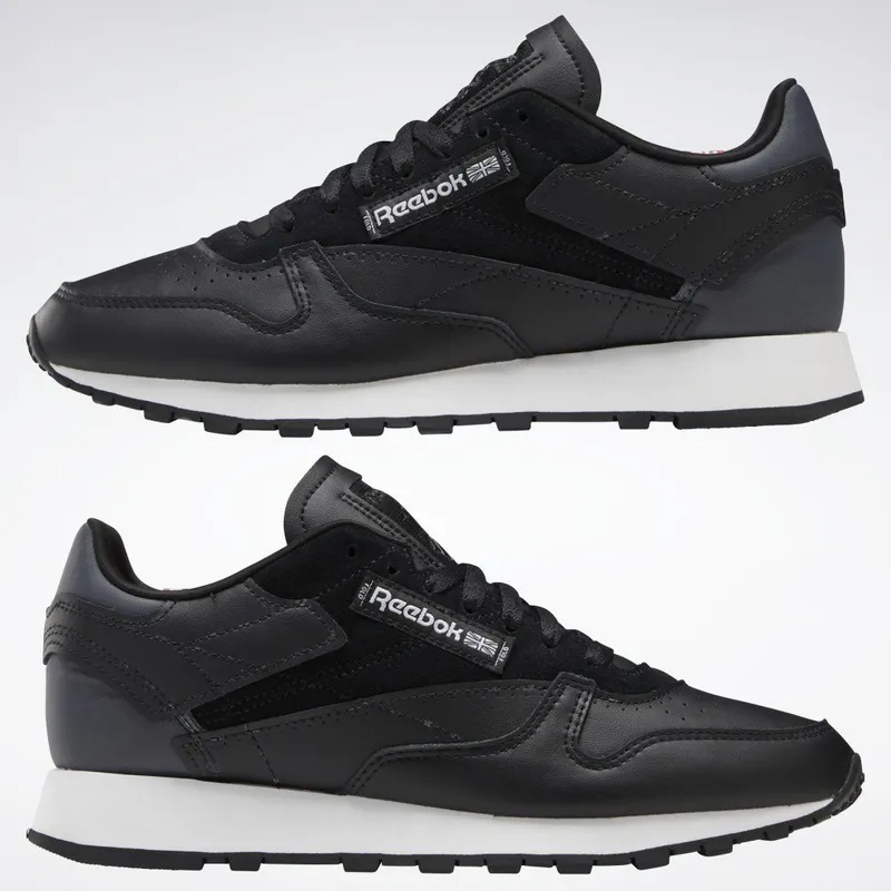 Reebok Classic Leather Schoenen Core Black / Cold Grey 6 / Cloud White