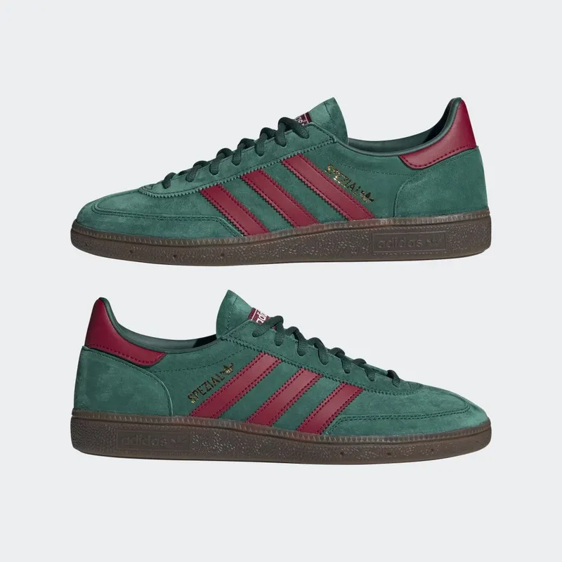 adidas Spezial Handbalschoenen Collegiate Green / Collegiate Burgundy / Gum (GX6989)