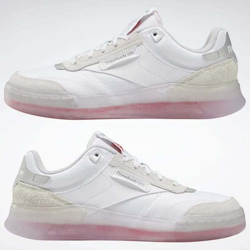 Reebok Club C Legacy Schoenen Cloud White / Silver Metallic / Cherry
