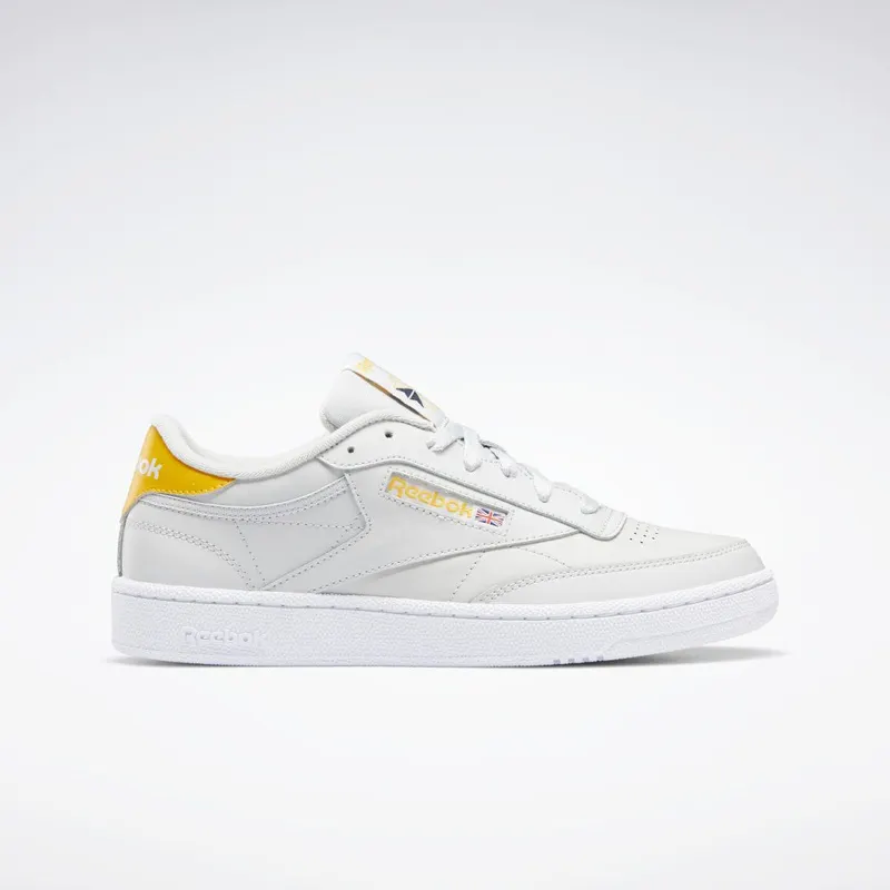 Reebok Club C 85 Schoenen Pure Grey 2 / Cloud White / Semi Solar Gold