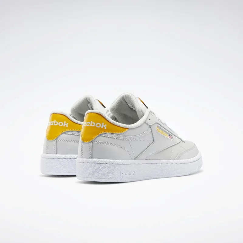 Reebok Club C 85 Schoenen Pure Grey 2 / Cloud White / Semi Solar Gold
