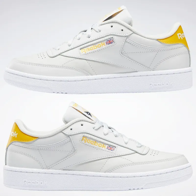 Reebok Club C 85 Schoenen Pure Grey 2 / Cloud White / Semi Solar Gold