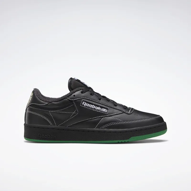 Reebok Human Rights Now! Club C 85 Schoenen Core Black / Pure Grey 8 / Vector Red