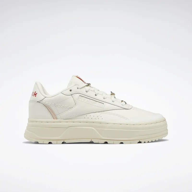 Reebok Club C Double Geo Schoenen Chalk / Alabaster / Soft Ecru