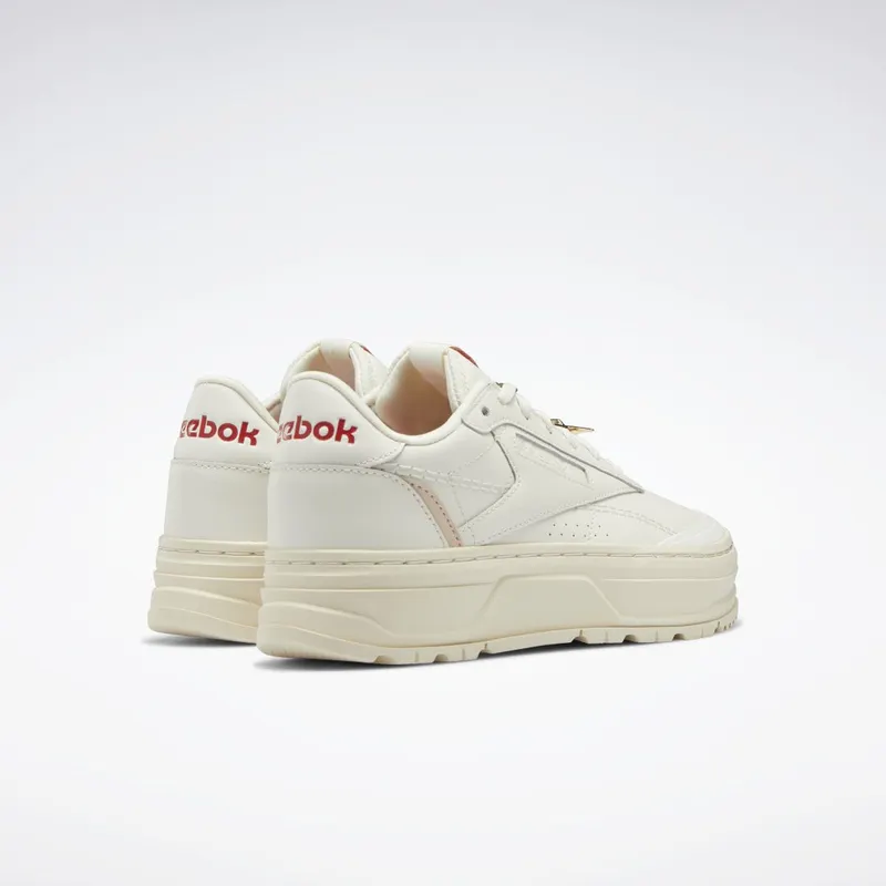 Reebok Club C Double Geo Schoenen Chalk / Alabaster / Soft Ecru