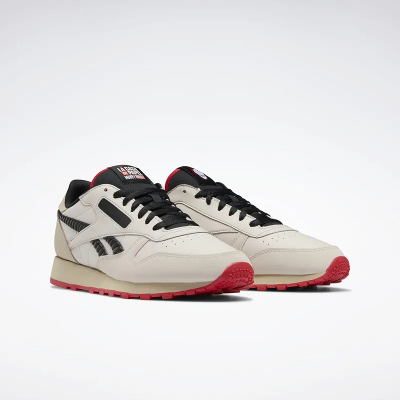 Reebok La Casa De Papel Classic Leather Schoenen Moon White / Pebble / Vector Red