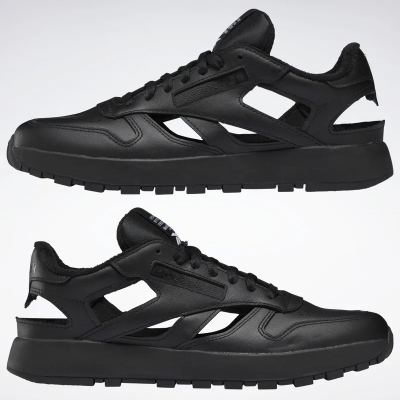 Reebok Maison Margiela Classic Leather DQ Schoenen Black / Cloud White / Black