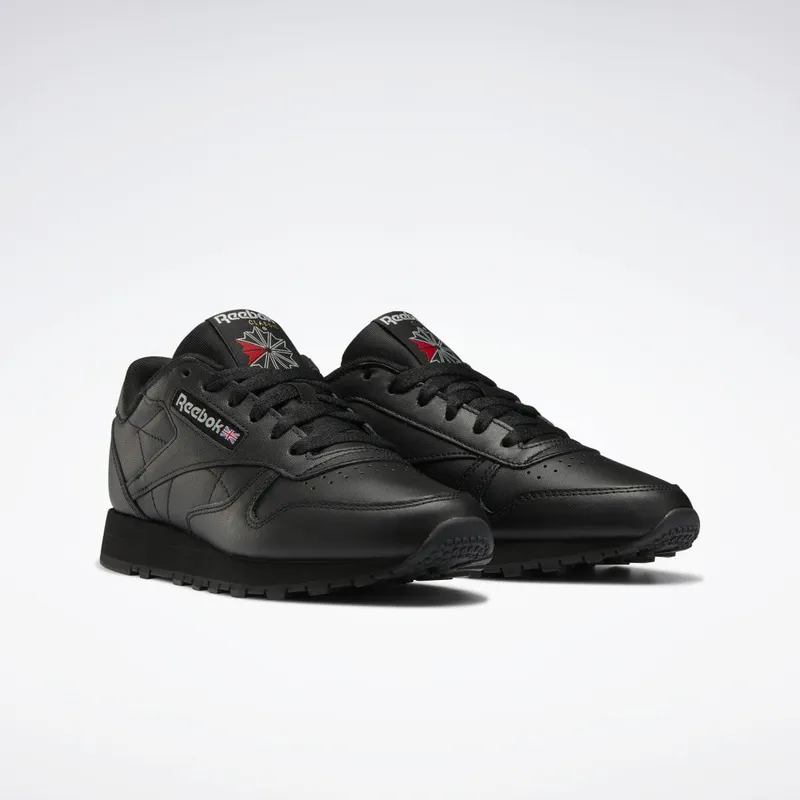 Reebok Classic Leather Schoenen Core Black / Core Black / Pure Grey 5