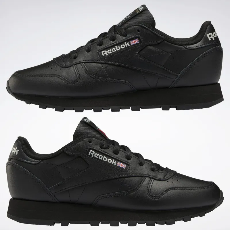 Reebok Classic Leather Schoenen Core Black / Core Black / Pure Grey 5