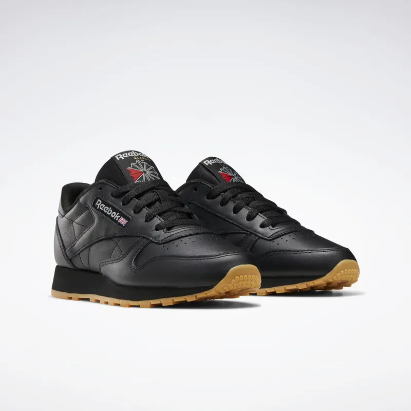Reebok Classic Leather Schoenen Core Black / Pure Grey 5 / Reebok Rubber Gum-03
