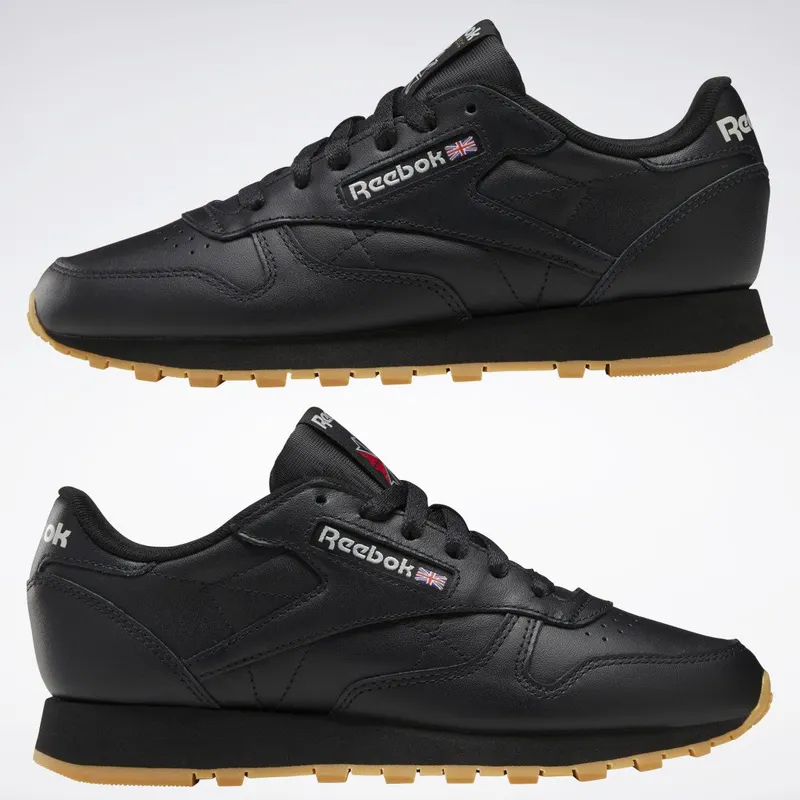 Reebok Classic Leather Schoenen Core Black / Pure Grey 5 / Reebok Rubber Gum-03