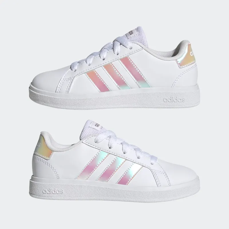 adidas Grand Court Lifestyle Lace Tennisschoenen Cloud White / Iridescent / Cloud White (GY2326)