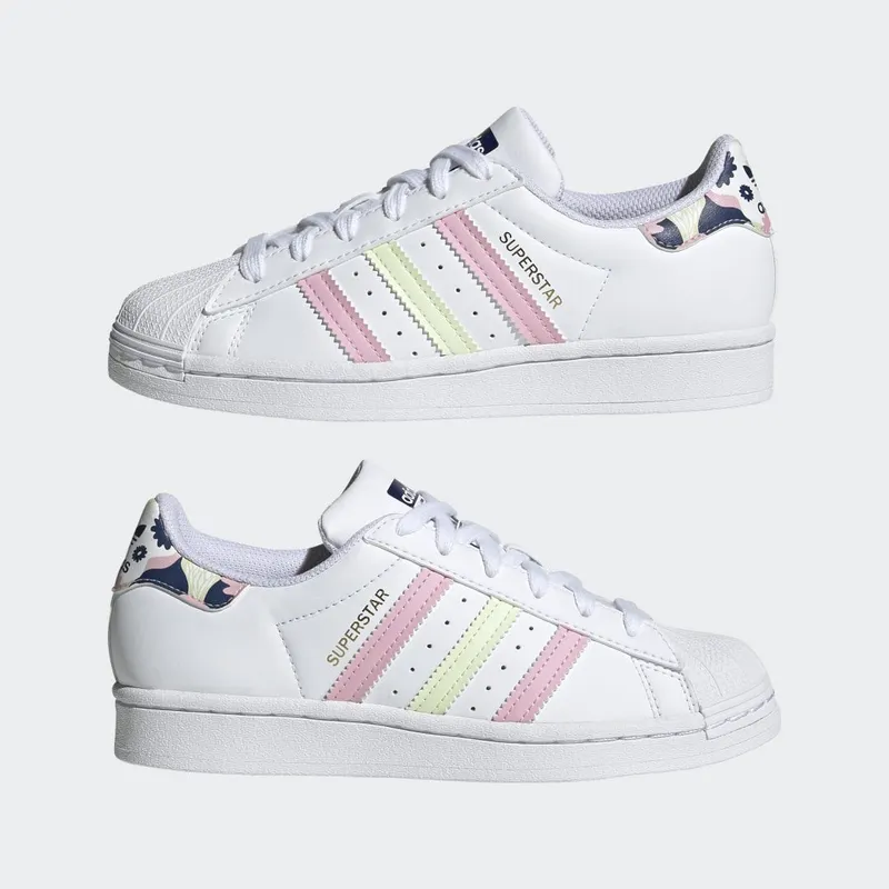 adidas Superstar Cloud White / Almost Lime / True Pink (GY3330)