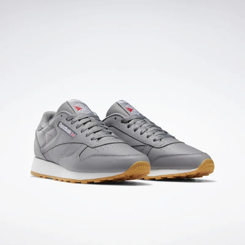 Reebok Classic Leather Schoenen Pure Grey 5 / Cloud White / Reebok Rubber Gum-03