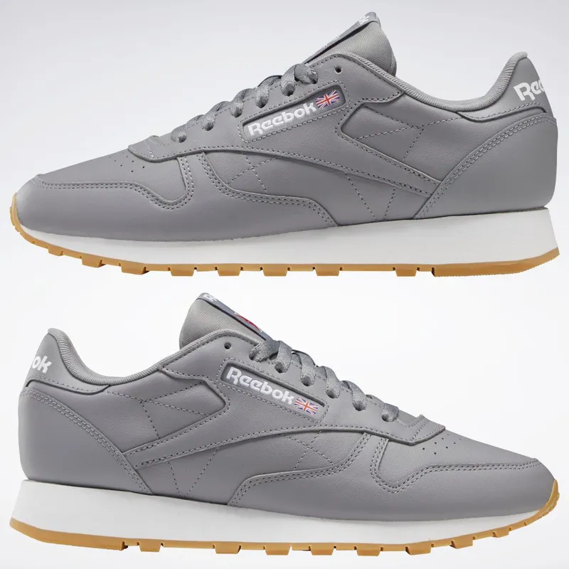 Reebok Classic Leather Schoenen Pure Grey 5 / Cloud White / Reebok Rubber Gum-03