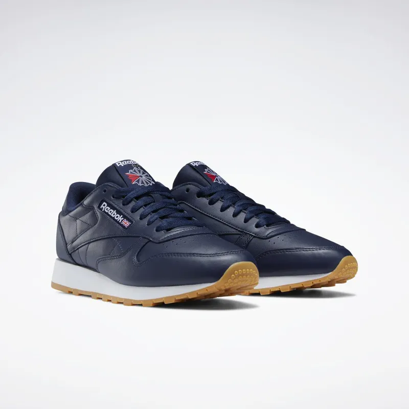 Reebok Classic Leather Schoenen Vector Navy / Cloud White / Reebok Rubber Gum-03