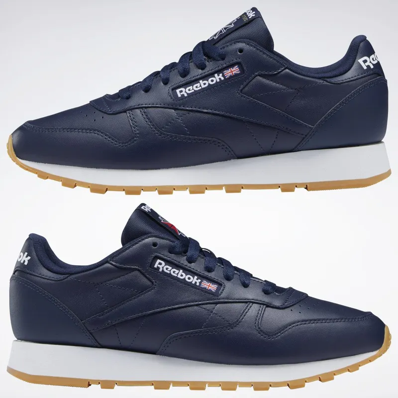 Reebok Classic Leather Schoenen Vector Navy / Cloud White / Reebok Rubber Gum-03