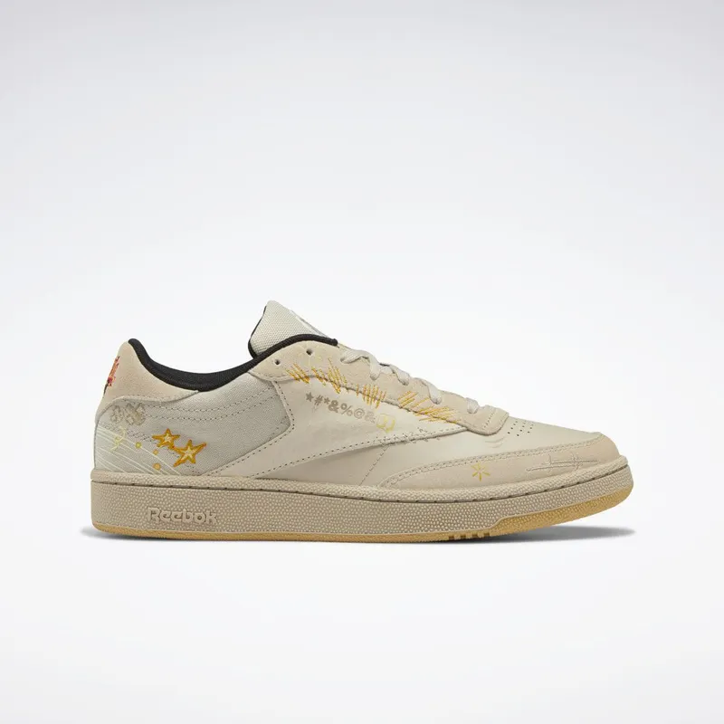 Reebok Looney Tunes Club C 85 Schoenen Pebble / Core Black / Bright Ochre