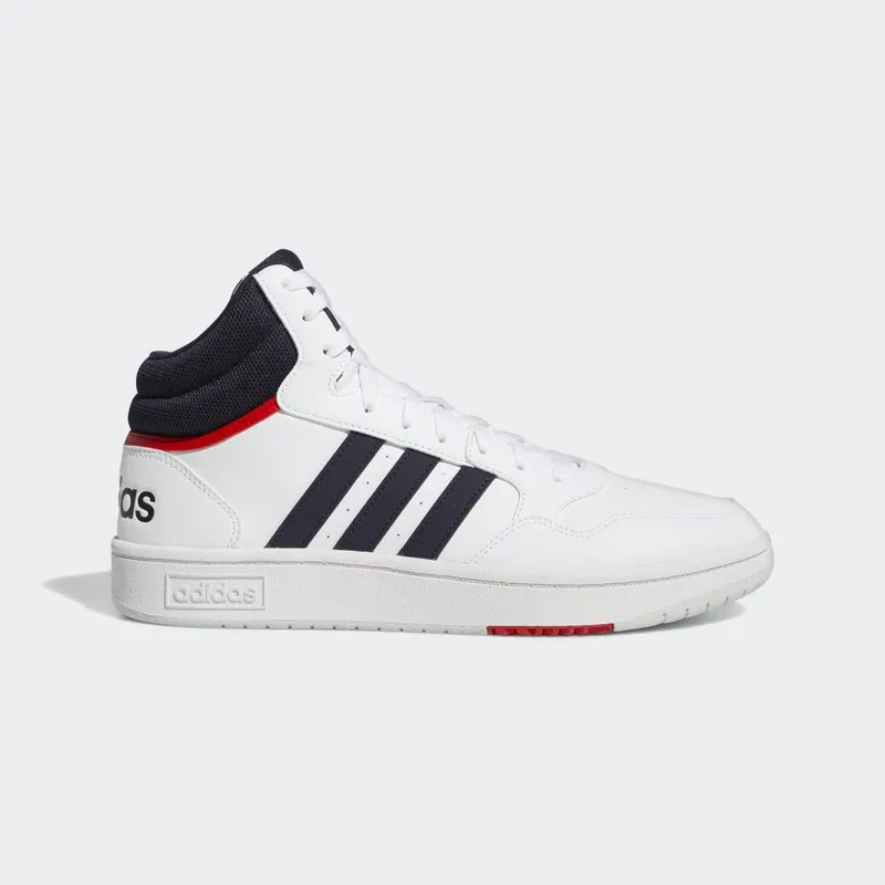 adidas Hoops 3.0 Mid Classic Vintage Cloud White / Legend Ink / Vivid Red (GY5543)