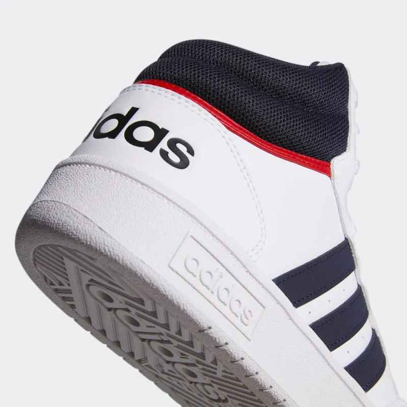 adidas Hoops 3.0 Mid Classic Vintage Cloud White / Legend Ink / Vivid Red (GY5543)