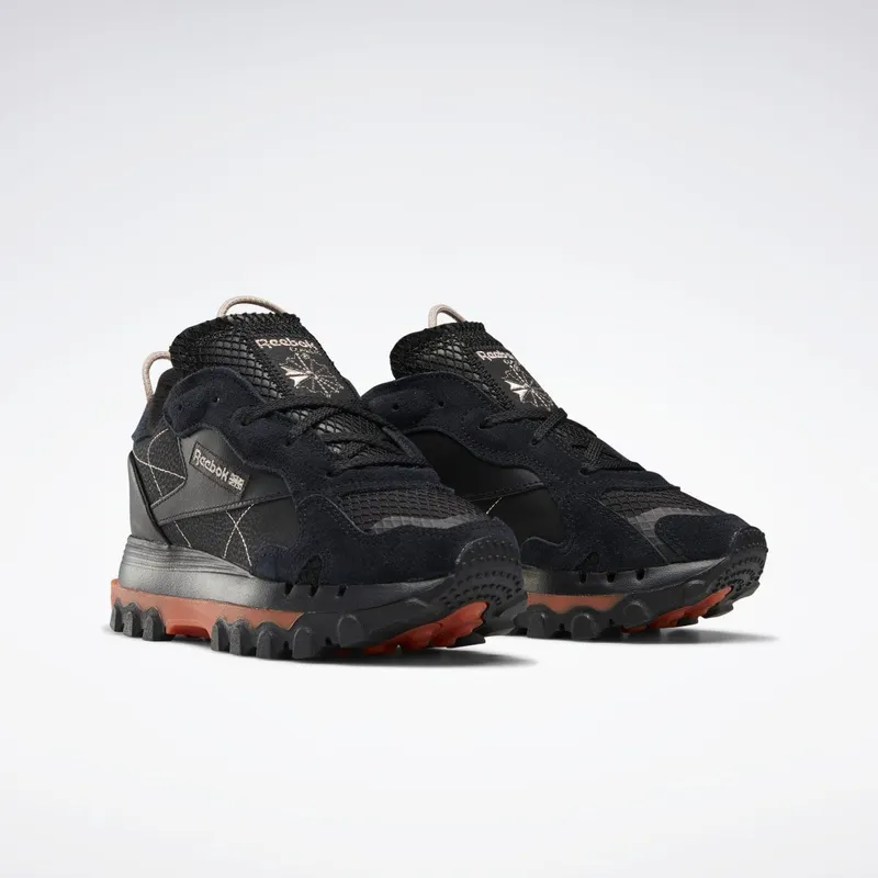 Reebok Cardi B Classic Leather Schoenen Core Black / Fiery Orange / Champagne
