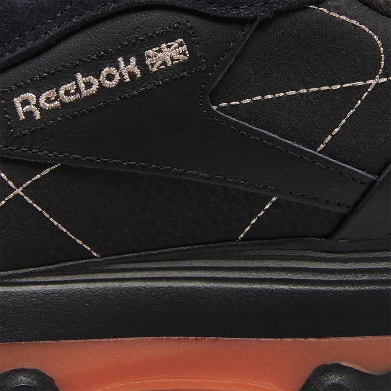 Reebok Cardi B Classic Leather Schoenen Core Black / Fiery Orange / Champagne