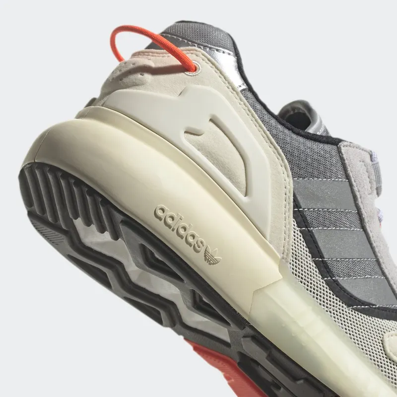 adidas ZX 5K Boost Lerna Silver Metallic / Cream White / Solar Red (GY5993)