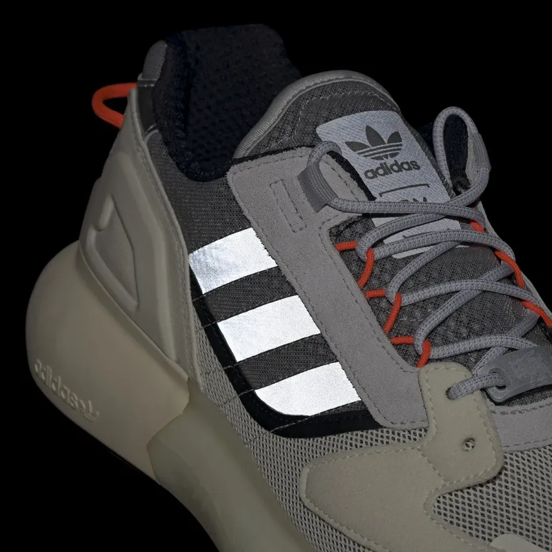 adidas ZX 5K Boost Lerna Silver Metallic / Cream White / Solar Red (GY5993)