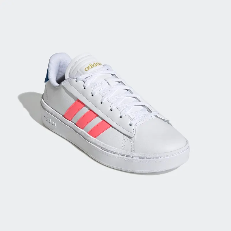adidas Grand Court Alpha Cloud White / Acid Red / Blue Rush Met (GY8030)
