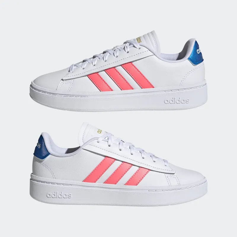 adidas Grand Court Alpha Cloud White / Acid Red / Blue Rush Met (GY8030)