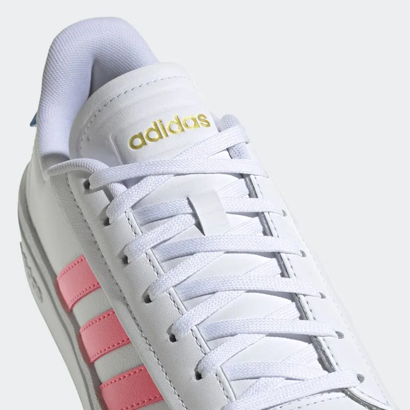 adidas Grand Court Alpha Cloud White / Acid Red / Blue Rush Met (GY8030)