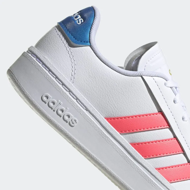 adidas Grand Court Alpha Cloud White / Acid Red / Blue Rush Met (GY8030)