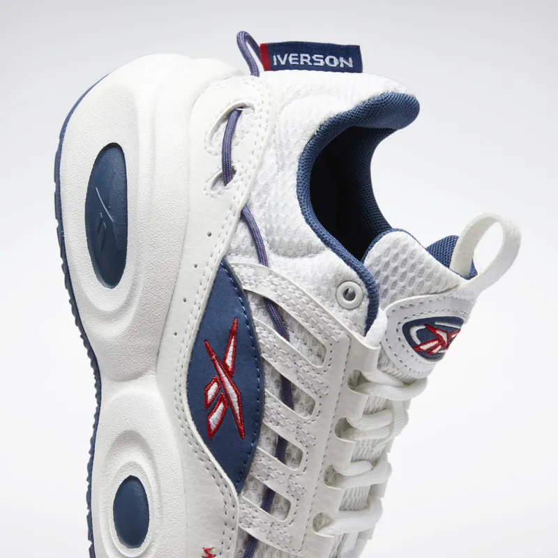 Reebok Solution Mid Schoenen Cloud White / Batik Blue / Vector Red
