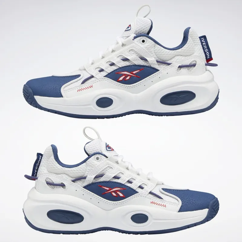 Reebok Solution Mid Schoenen Cloud White / Batik Blue / Vector Red