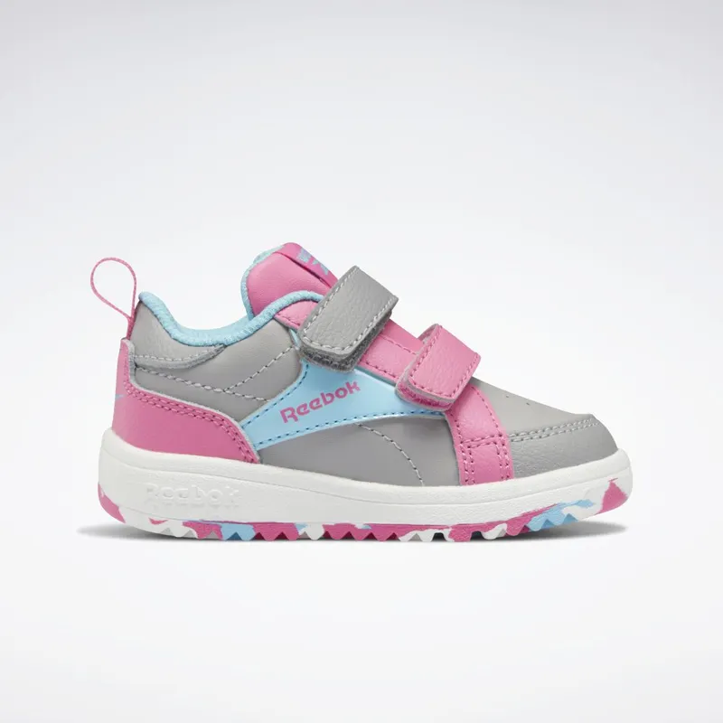 Reebok Clasp Low Schoenen Pure Grey 4 / Digital Blue / True Pink