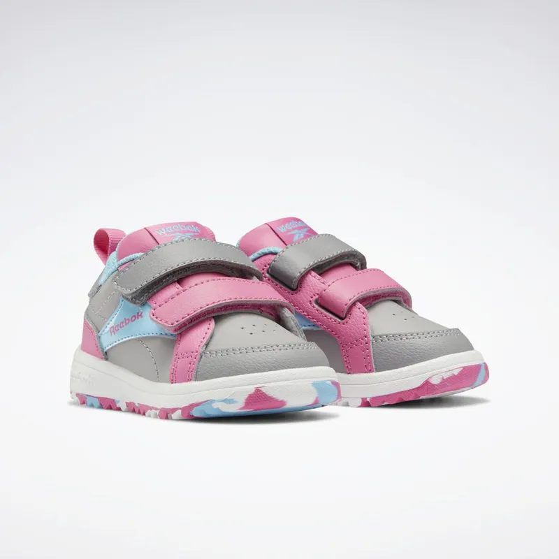 Reebok Clasp Low Schoenen Pure Grey 4 / Digital Blue / True Pink