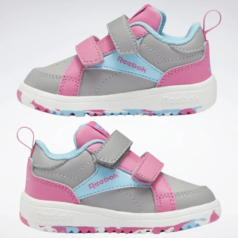 Reebok Clasp Low Schoenen Pure Grey 4 / Digital Blue / True Pink