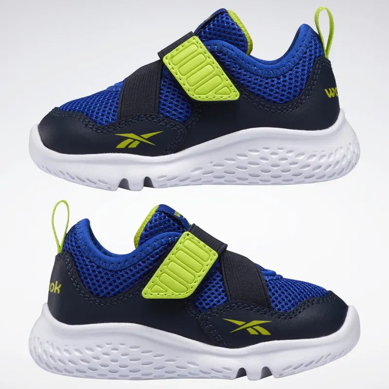 Reebok Flex Sprint Sandalen Vector Navy / Court Blue / Acid Yellow
