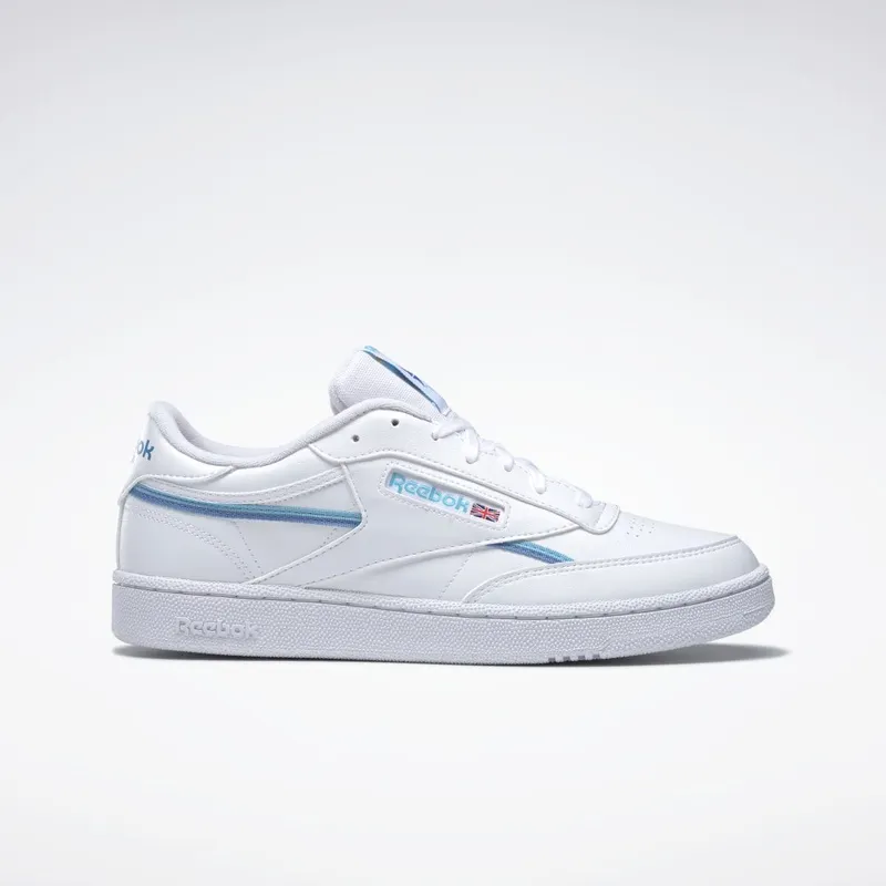 Reebok Club C 85 Vegan Schoenen Cloud White / Digital Blue / Essential Blue