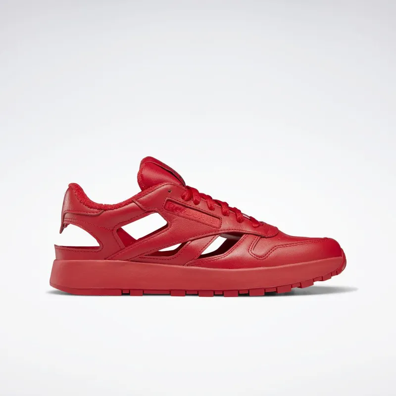 Reebok Maison Margiela Classic Leather DQ Schoenen Vector Red / Black / Cloud White