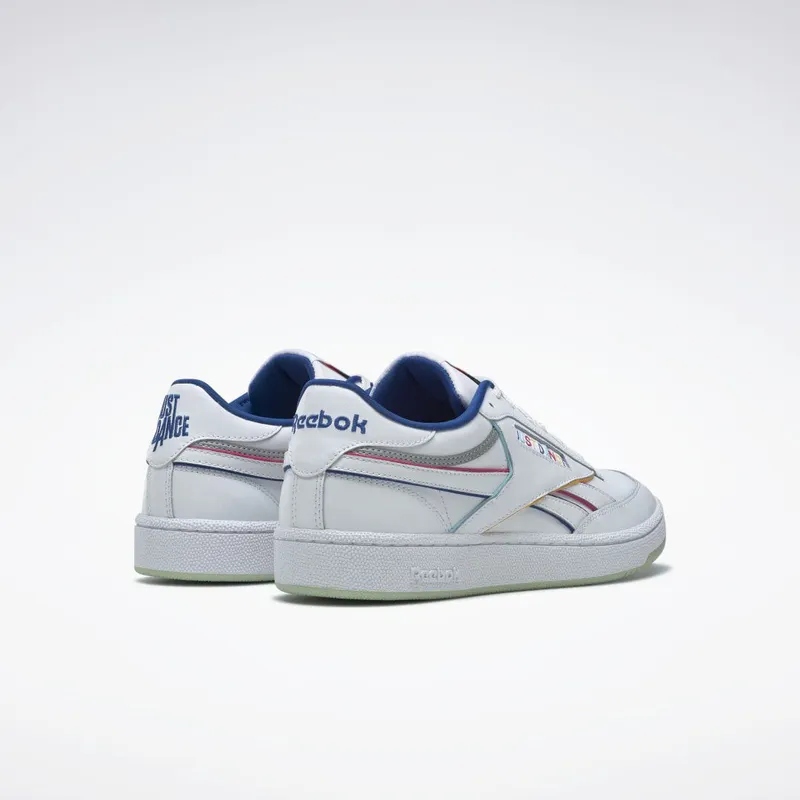 Reebok Club C Revenge Schoenen Cloud White / Silver Metallic / Vector Blue