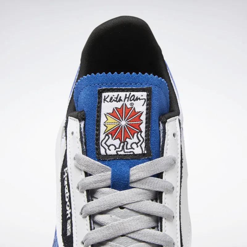Reebok Keith Haring Classic Leather Legacy AZ Schoenen Cloud White / Pure Grey 3 / Vector Blue