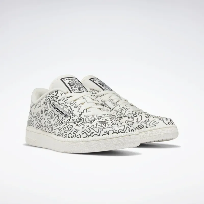 Reebok Keith Haring Club C Schoenen Chalk / Pure Grey 8 / Chalk