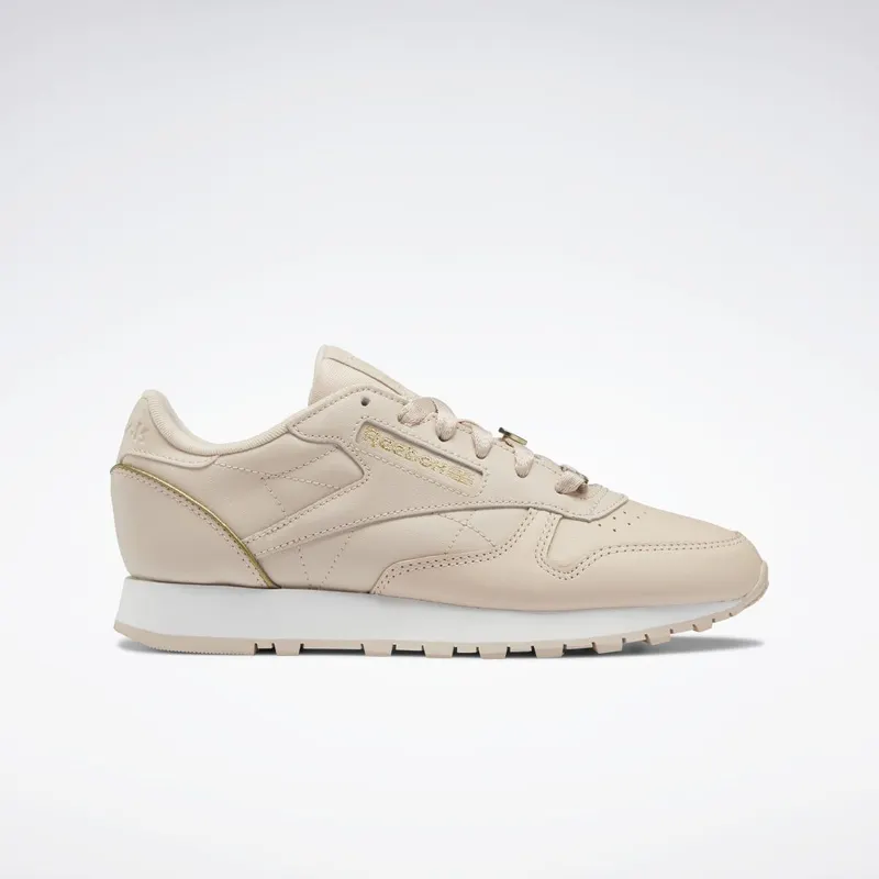 Reebok Classic Leather Schoenen Soft Ecru / Cloud White / Acid Gold Met