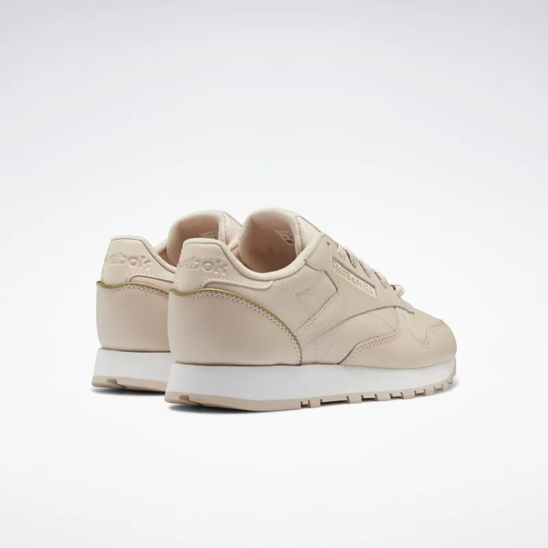 Reebok Classic Leather Schoenen Soft Ecru / Cloud White / Acid Gold Met