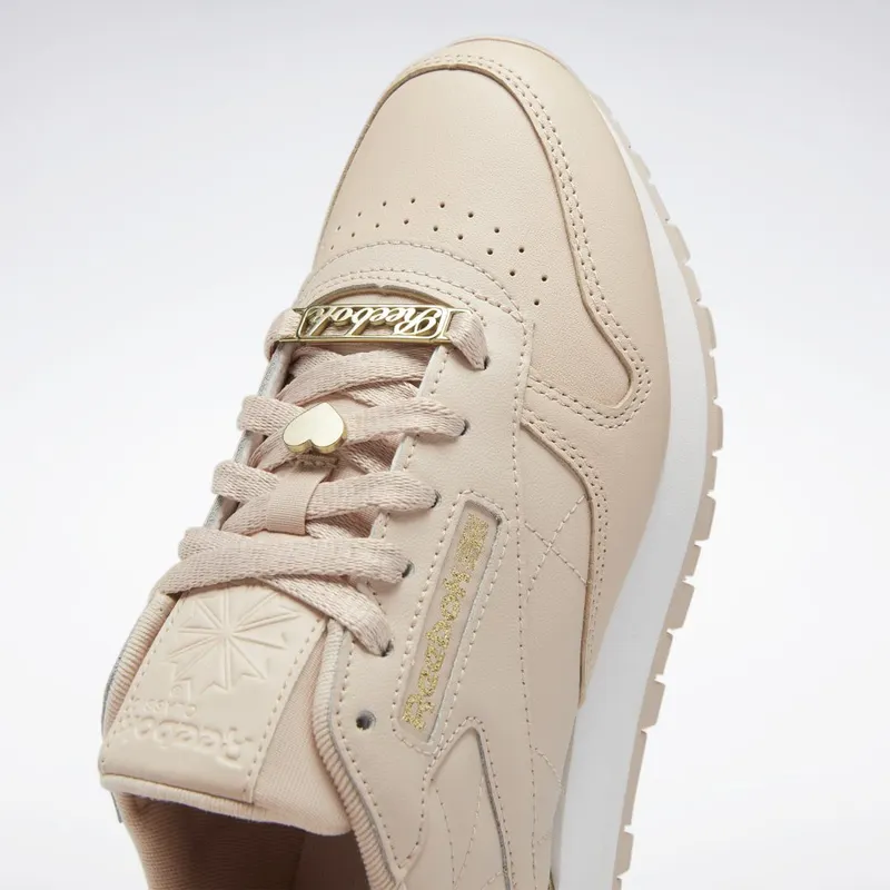 Reebok Classic Leather Schoenen Soft Ecru / Cloud White / Acid Gold Met
